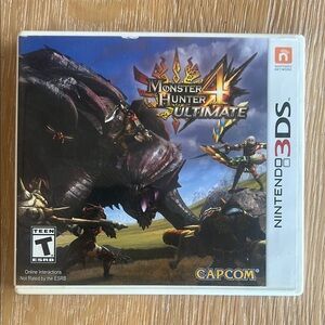 Black Monster Hunter 4 Ultimate Nintendo 3DS Game